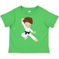 thumbnail image 3 of Inktastic Karate Boy, Cute Boy, Black Belt, Brown Hair Boys Toddler T-Shirt, 3 of 5