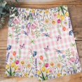 thumbnail image 4 of Wildflowers Kitchen Towels Set of 2, Water Absorbent Dish Towel, Spring Watercolor Tulip Floral Leaf Pink Plaid Decorative Hand Towels - Quick Drying Cloth for Cooking Baking, 18x28 Inch, 4 of 8
