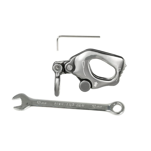 CIYISON Heavy Duty Steel Rappel Rock Climbing Rescuing Belay Device Downhill Equipment