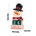 thumbnail image 3 of Decoración Navideña Calendario de Cuenta Regresiva para Navidad Decoración de Escenas de Eventos Adornos Navideños Adorno de Muñeco de Nieve y Papá Noel, 3 of 6