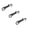 Black 3PCS, variant on Fish Lip Gripper - Small Fish Grabber Gripper | Mitten Clip Fishing Holder, Compact Lip Clamp with Keychains, Strong Angling Tool with Wide Jaw, Portable Fish Catcher for Camping, Khaki