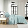 thumbnail image 5 of MarCielo 3Pcs 100% Cotton Oversized Quilt Bedspread Coverlet Set TW, 5 of 5