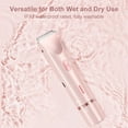 thumbnail image 3 of EQWLJWE Bikini Trimmer for Women 2 in 1,Electric Shaver for Women Legs Underarm Face Hairs, Rechargeable Razor Body Hair Trimmer Wet & Dry Use ,Womens Electric Shaver for Legs Underarm, 3 of 9