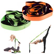 BESTSKY 2Pcs Stretching Strap,Slip-Free Assist Yoga Straps for Stretching,Stretch Straps with Loops for Rehab,Fitness,Workout,Colormixing6