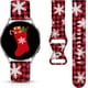 thumbnail image 3 of Correas de reloj navideñas y de Halloween compatibles con Samsung Galaxy Watch de 40 mm, 41 mm, 42 mm, 44 mm, 45 mm, 46 mm, 20 mm, correa de silicona de repuesto para Galaxy Watch 6 / Watch 5 / Watch, 3 of 4