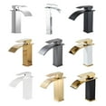 thumbnail image 4 of Bearachild Grifo de lavabo de baño fácil de instalar y multifuncional grifo de lavabo de cascada lujoso Accesorios de baño plata elevada, 4 of 6