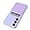 Purple, variant on Samsung Galaxy S24 with Card Holder - Wallet Phone Case Galaxy S24 Hold 1-2 Cards for Women Men - Protective Soft Silicone Card Case for Samsung Galaxy S24 Green