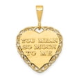 thumbnail image 3 of Finest Gold 14K Reversible for My Wonderful Sister Charm, 3 of 4