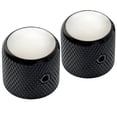 thumbnail image 4 of Musiclily Pro 1/4 Inch Steel Dome Mother-of-Pearl Top Universal Fitting Potentiometer Control Knob with Set Screw for Electric Guitar Bass, Black (Set of 2), 4 of 5