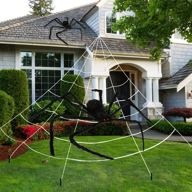 Large spider on sale web halloween