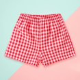 thumbnail image 2 of OSOLU Toddler Girls Plaid Casual Shorts Little Girls Wear Light Summer Pants Baby Relaxed Fit Dailywear, 18-24 Months, 2 of 3