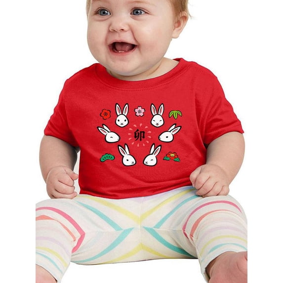 Japanese Style Bunnies T-Shirt Infant -Image by Shutterstock, 24 Months