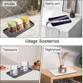 thumbnail image 2 of ABCISI Silicone Mat for Hair Tools, Heat Pad for Curling Iron, Kitchen Sink Sponge Soap Holder, Heat Resistant Flat Iron Straighter Holder, Hot Tool Mat for Vanity Countertop Counter (Black), 2 of 8