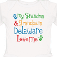 thumbnail image 4 of Inktastic Delaware Grandma Grandpa Love Me Boys or Girls Long Sleeve Baby Bodysuit, 4 of 5