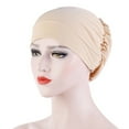 thumbnail image 2 of Cheers.US womens floral silk night sleep cap hair bonnet hat head cover satin TURBAN wrap, 2 of 7