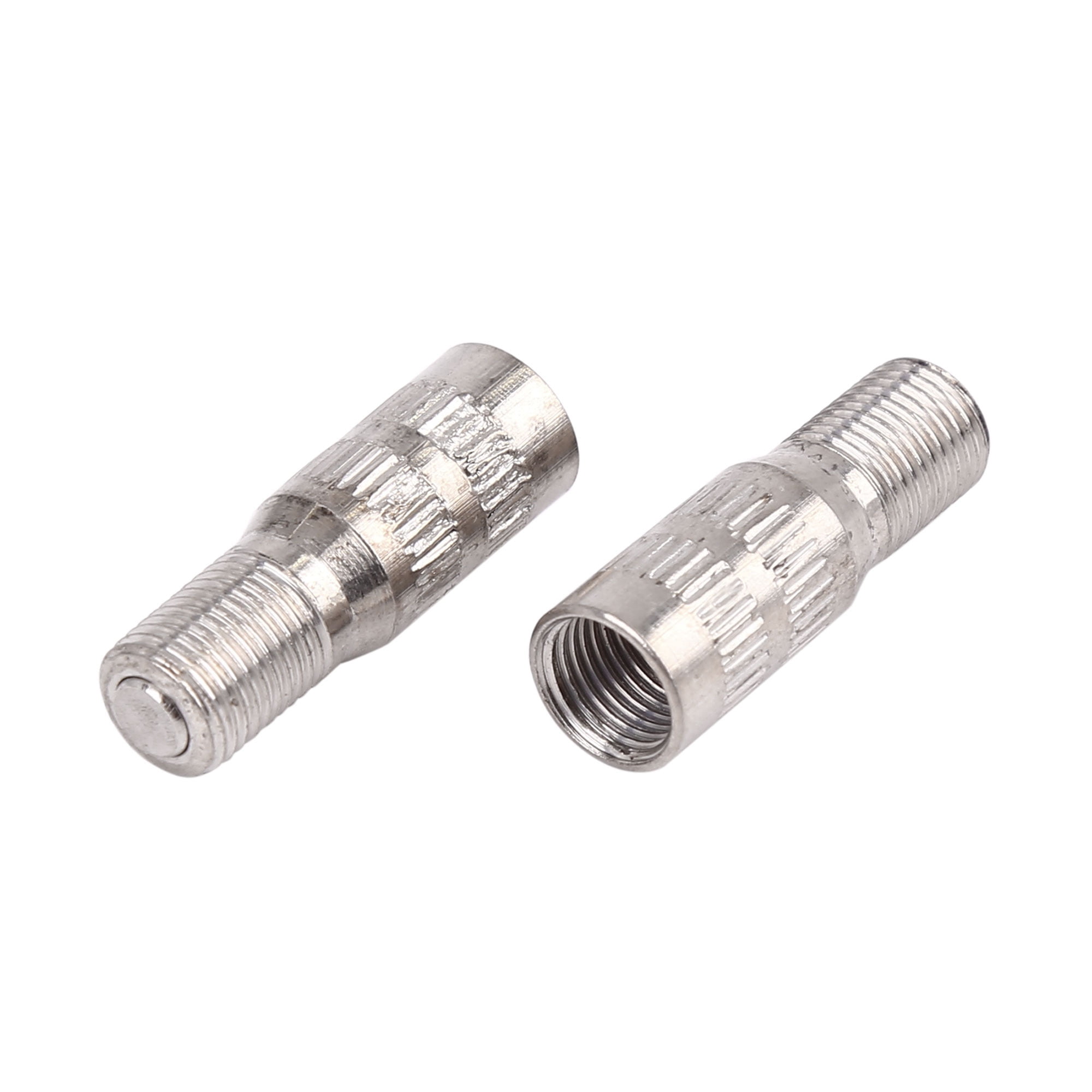 Unique Bargains 4pcs Car 27mm Chrome Tyre Wheel Valve Stem Extension Extender