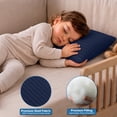 thumbnail image 4 of Utopia Bedding Toddler Pillow (Navy Blue, 2 Pack), 13x18 Small Kids Pillow for Sleeping, Soft and Breathable Cotton Blend Shell, Ideal for Toddler Bed and Travel (Intended for Age 2 and up), 4 of 9