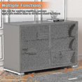 thumbnail image 4 of Ensemble de 2 Roulettes de Transport pour Machine à Laver, Réfrigérateur, Séchoir, Congélateur jusqu'à 300 kg, avec 24 Roues, Frein, Blanc, 4 of 4