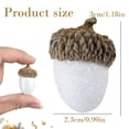 thumbnail image 3 of Artificial Large Acorn Ornaments, Faux Decorative Acorn with Natural Caps, Fake Acorn Decor, Fall Harvest Table Decoration, Thanksgiving Wreath Embellishment, Rustic Seasonal Home Craft Supply, 3 of 5