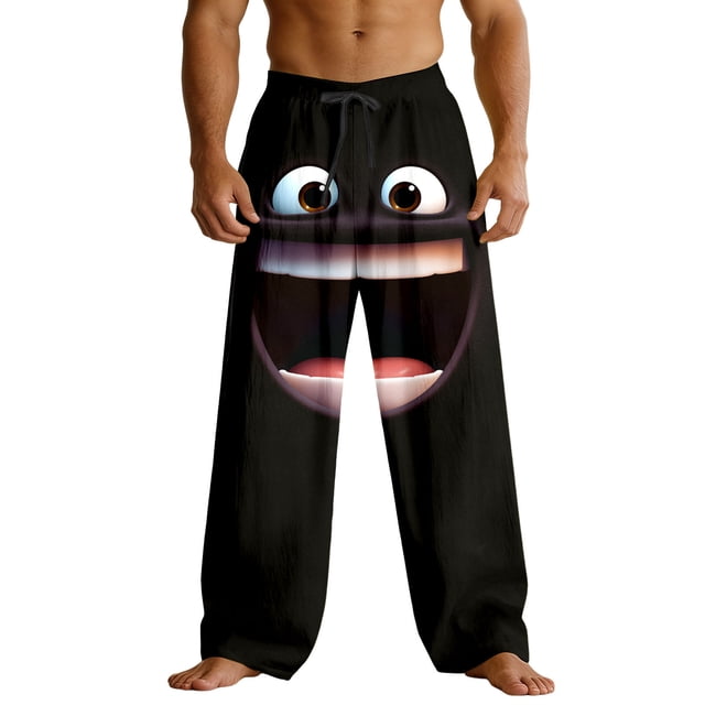 Casual Pants With Print For Daily Wear Featuring Comfortable Elastic Waist And Soft Fabric Ideal For Everyday Leisure And Party