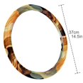 thumbnail image 4 of Aries Constellation 14.5 Inch Printing PVC Leather Car Wheel Cover, Steering Wheel Covers, Auto Accessories, 4 of 6
