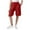 AA-Red, variant on Ofertas en Walmart! lcziwo Linen Bermuda Shorts for Girls Knee Length Casual Summer Capri Pants Solid Color Side Split Beach Shorts with Pockets Army Green