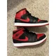 thumbnail image 3 of Size 12 - Jo r-dan 1 Mid Reverse BLACK/FIRE RED-WHITE NOIR/BLANC/ROUGE FEU, 3 of 6