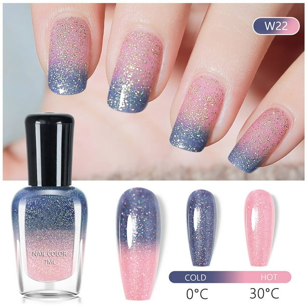 Esmalte de uñas con efecto cálido, 7 ml.