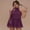 Purple, variant on Dresses for Women Sleeveless Purple Halter Neck Chiffon Dress A Line Casual Tunic Dresses