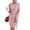 Rose Pink, variant on Zeagoo Womens Ribbed Knit Dress Long Lantern Sleeve Fall Bodycon Dress Crewneck Tie Waist Sweater Belted Dresses