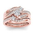 thumbnail image 2 of enjoywould 3Pcs/Set Finger Bands Shining Geometric Electroplating Western Style Hypoallergenic Decorate Jewelry Artificial Diamond Zircon Party Rings for Party, 2 of 5