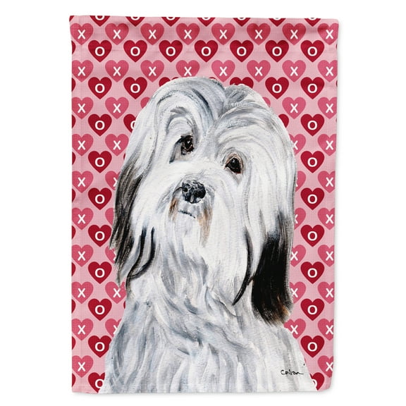 Carolines Treasures SC9713GF Havanese Hearts and Love Flag Garden Size  Small multicolor