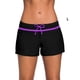 thumbnail image 3 of Greeniant Traje de baño Ajustable Buena elasticidad Piernas de pantalón ensanchadas Pantalones cortos Traje de baño transpirable Diferentes tamaños Deportes acuáticos Negro Púrpura L Greeniant OD020167-33B, 3 of 6