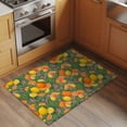 thumbnail image 3 of Orange Lemons 2'x3' Washable Rug, Summer Botanical Elegant Pastoral Watercolor Non-Slip Soft Doormat Area Rugs for Entrance Bathroom Bedsides, Carpet for Kitchen Bedroom, Entryway Floor Mat, 3 of 9