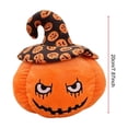 thumbnail image 3 of Btomtd Pumpkin Throw Pillows for Halloween, 8 Inch Decorative Cushion Ornament, Soft Plush Home Couch Pillows for Fall Holiday, Brown, 3 of 7