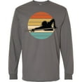 thumbnail image 3 of Inktastic Billiards Pool Player Retro Sunset Long Sleeve T-Shirt, 3 of 5