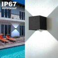 thumbnail image 5 of Aplique de Pared 12W IP65 Impermeable 6000K Blanco Frío Ángulo Ajustable LED Negro con Sensor de Movimiento, 5 of 5