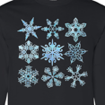 thumbnail image 4 of Inktastic Winter Snowflakes Long Sleeve T-Shirt, 4 of 5
