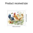 thumbnail image 4 of Adhesivos de pared con forma de gallo de granja, pollos coloridos, 40 x 50 cm, 4 of 4