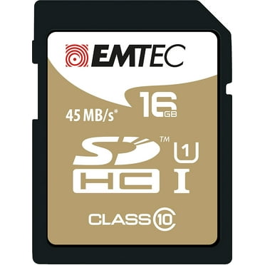 Emtec Carte mémoire Flash SDXC Classe 10 UHS-I avec Adaptateur Doré 64 Go
