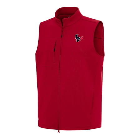 Men s Antigua Red Houston Texans Demand Full-Zip Vest