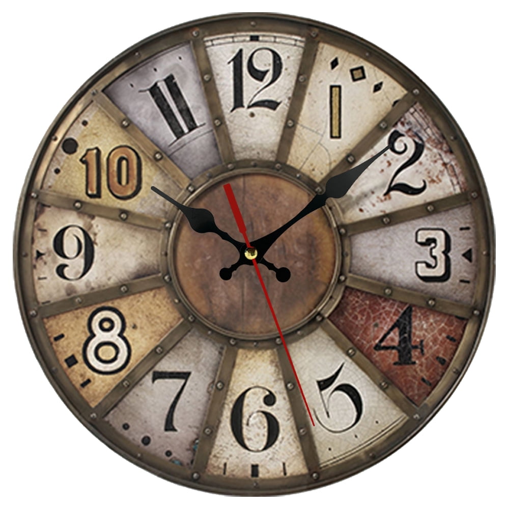 Wall Clock Silent NonTicking Wall Clocks Battery Operated Country