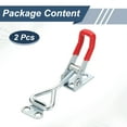 thumbnail image 3 of Uxcell 2pcs Adjustable Toggle Clamp M5x27mm 220lbs 4001 Style, Silver Red, 3 of 7