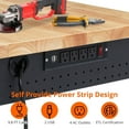 thumbnail image 5 of WhizMax 48" Adjustable Height Workbench 2000 LBS Workstation With 9.8FT Cable & Drawer & 4 Rolling Casters for Workshop Garage, 5 of 7