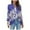 Blue, variant on Women Casual Printed Fashionable Loose Lace Blazer Top Womens Fashion Formal Outwork Coat Green