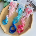 thumbnail image 4 of Kids Hair Extensions with Hair Clips Braided Hair Extension for Girls Wig Hair Extension 6 Pcs, 4 of 5