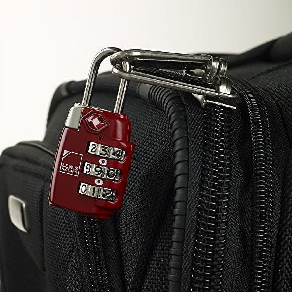 Travel Sentry Combination Lock, Red - image 5 of 6
