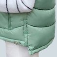 thumbnail image 6 of Brondbend Women’s Jackets Coat Womens Hooded Sleeveless Pocket Zipper Outerwear Solid Color Stylish Loose Fit Coats Lady Work Tops Green, 6 of 6
