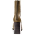thumbnail image 3 of Journee Collection Womens Brielle Faux Leather Stacked Heel Mid-Calf Boots, 3 of 3