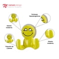 thumbnail image 3 of Juego de Colgador Namaro Design Con Sistema de Succion Diseño Caritas Amarillo, 3 of 4